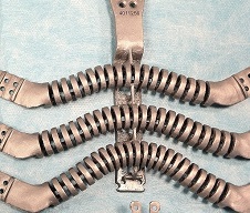 Photo of 3D-printed titanium sternum prosthesis