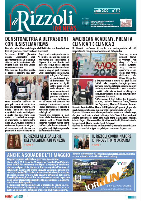 Il Rizzoli IOR News - aprile 2025