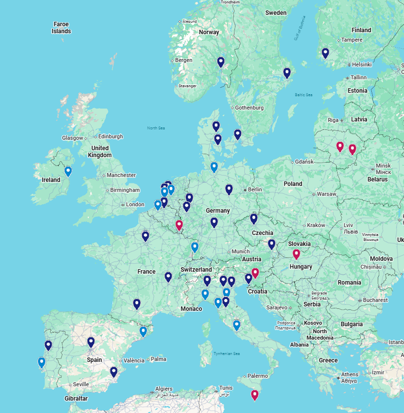 Localizzazione dei centri ERN BOND